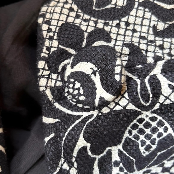 Talbots Black and White Patterned Blazer - Picture 4 of 5